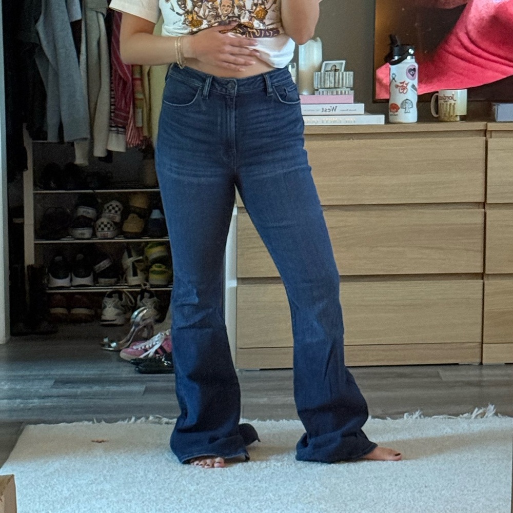 Hudson Jeans Wide Flare Dark Denim Jean